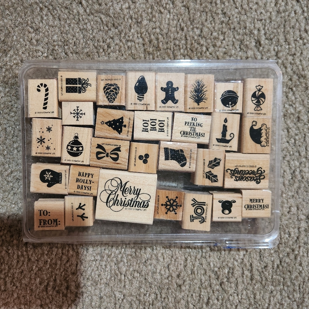 Stampin' Up! Christmas Designs Rubber Stamp Set